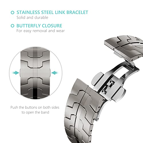 CHANCHY Stainless Steel Strap for Apple Watch Strap 49mm 46mm 45mm 44mm 42mm(Series 3) - Image 3