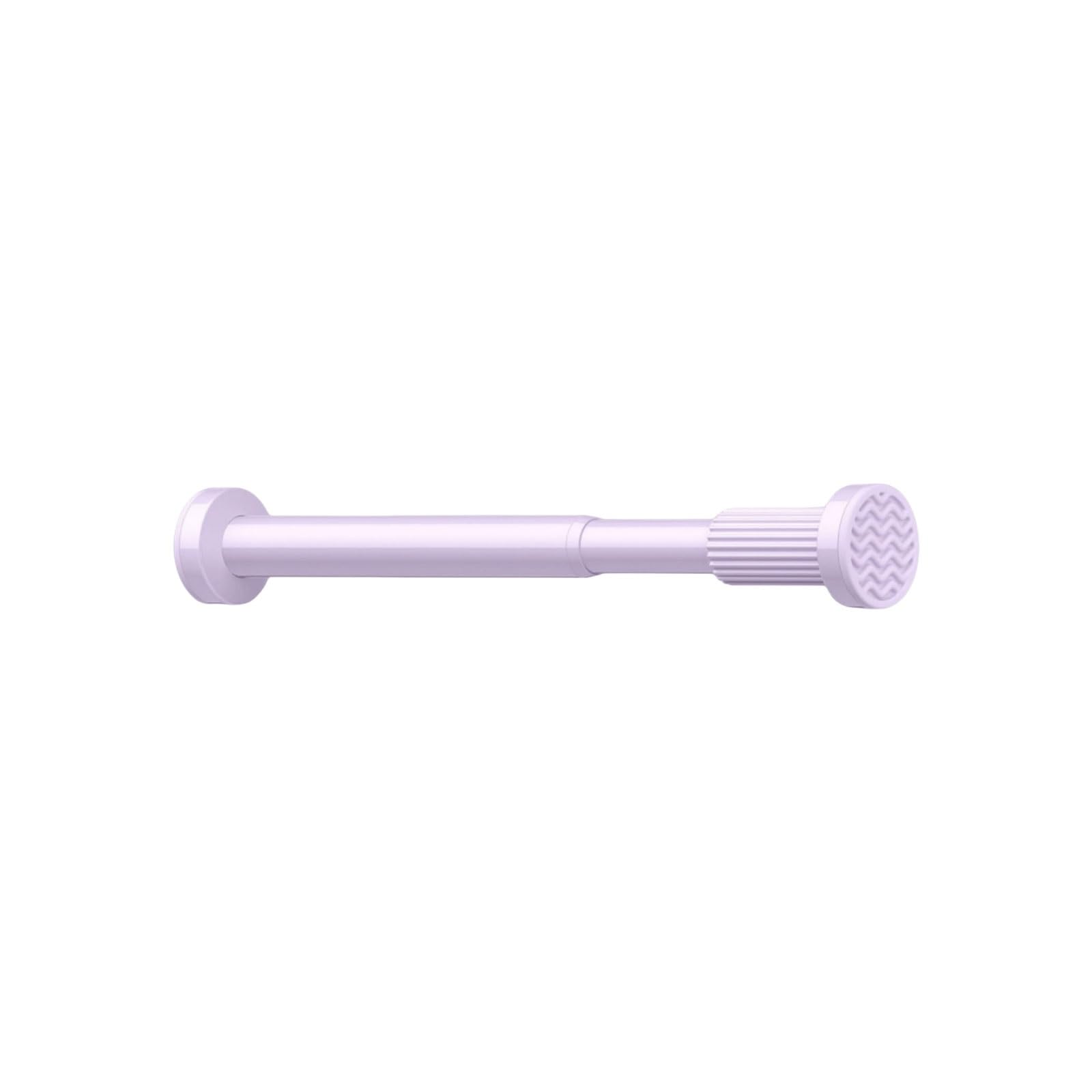 Adjustable Aluminum Alloy Shower Curtain Rod Telescopic Multipurpose Easy To Install No Drilling Required Shower Curtain Rod stable(Lila,210-300cm)