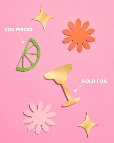 Image of xo, Fetti 200pc Margarita Foil Confetti | Fiesta Tequila Bachelorette Decor