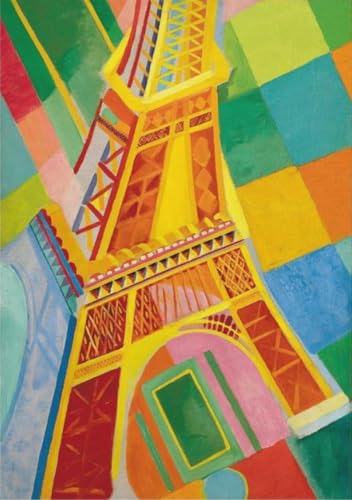Affiche Robert Delaunay Paysage Tour Eiffel photo art mural abstrait couleur 60x90