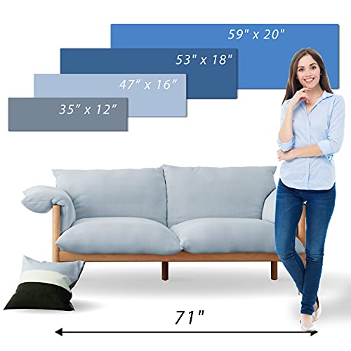 artgeist Acoustic Canvas Wall Art Print New York 53x18 in - 1pcs Picture with Acoustic Foam Sound Print Artwork Room Acoustics Soundproofing NY d-B-0081-b-c