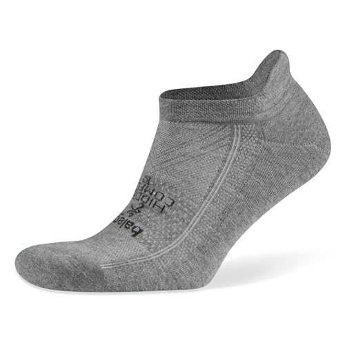 Balega Hidden Comfort Performance No Show Athletic Running Socks for Men and Women (1 Pair), Charcoal, Large