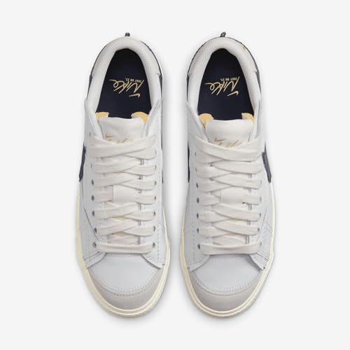 Nike Blazer Low '77 Jumbo Women's Shoes (FZ6773-100, Summit White/Sail/Metallic Gold/Obsidian) Size 74