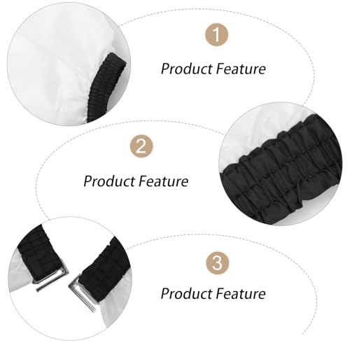 Capa impermeable para corte de cabello Wakauto para adultos, capa blanca para salón de belleza y barbería miniatura 6