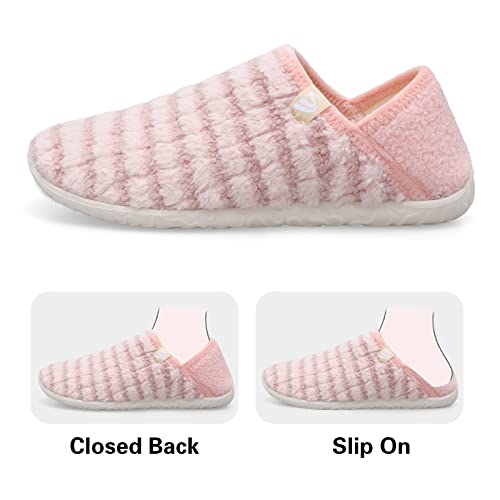 Image of Spesoul Fuzzy House Slippers for Women Men Indoor Closed Back Lightweight Cozy Faux Furry Lining Barefoot House Shoes Slipper Socks for Bedroom Home Office Yoga Outdoor Walking Shoes