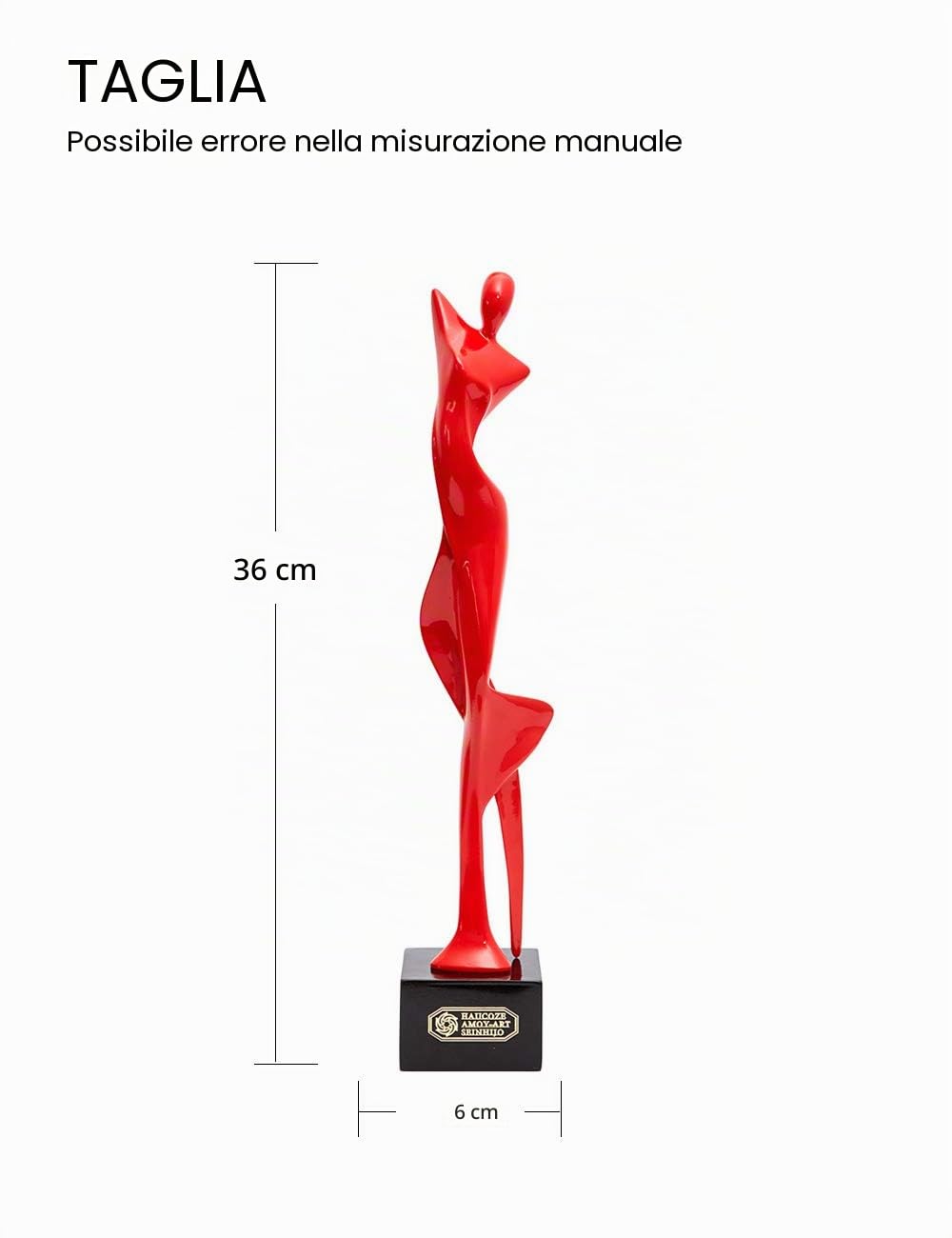 Donna Statuetta Scultura Ballerina Soprammobili Statua Yoga Decorative Moderna Figurina Regali Casa Ornamento Resina Arte 36cm