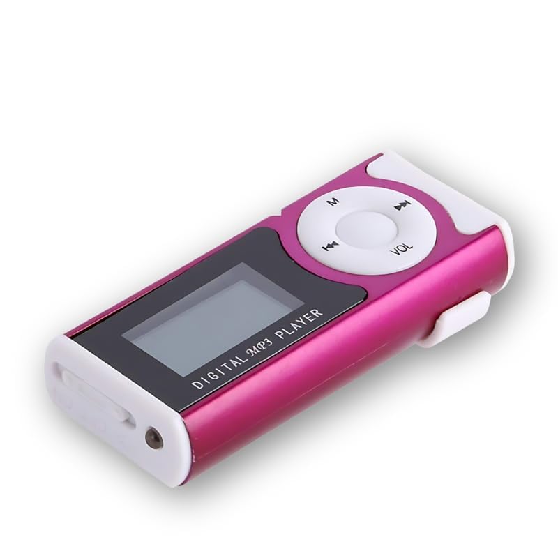 Image of Portable MP3 Music Player with LCD Display, HiFi Sound, USB Connectivity, Flashlight & Memory Card Support, Clip Design for Gym Sports Travel & Outdoor Activities