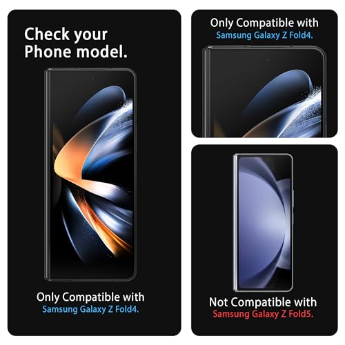 Image of ArmourPro Front and Back Screen Protector for Samsung Galaxy Z Fold 4 - Ultra Thin TPU Membrane Guard, Bubble-Free, Fingerprint Friendly, Edge to Edge Coverage | Crystal Clear