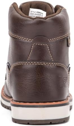 Vista 6 de Xray Footwear Boy's Boot, Lace up, Thermoplastic rubber (TPR) Outsole, Moc-Toe, flat sole.