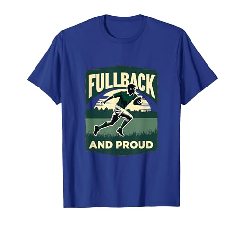 Fullback & Proud Rugby T-Shirt Men XL Royal Blue