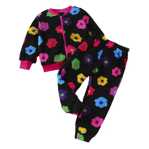 Ensemble pull en peluche et pantalon pour nouveau-né et bébé fille