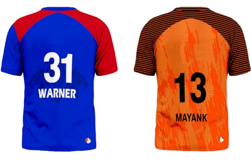 Image of Sports India IPL Cricket Team T Shirt Jersey Combo for (Kid's, Boy's & Mens) L744