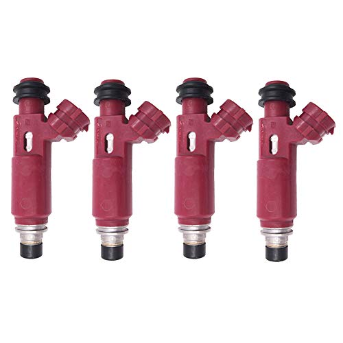 Germban 195500-3310 4pcs Set Fuel Injectors 4 Holes Fits for 1999-2000 Mazda Miata 1.8L-L4 FJ584