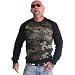 Produktbild Yakuza Herren History Raglan Pullover Sweatshirt, Camouflage, XXL