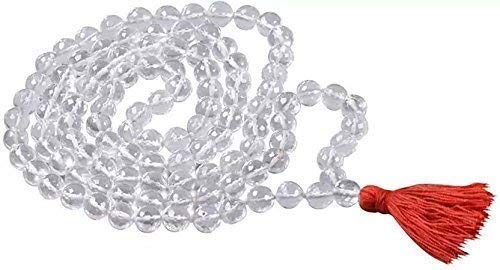 KC PRODUCTS Original Sphatik Clear Crystal Stone Quartz Japa Mala |Reiki and Crysta Mala for Meditation Mantra Chanting Pooja Men & Women [108 Beads (8 MM) Pack of 1 ] (B09VH7VR8J) Amazon Price History, Amazon Price Tracker