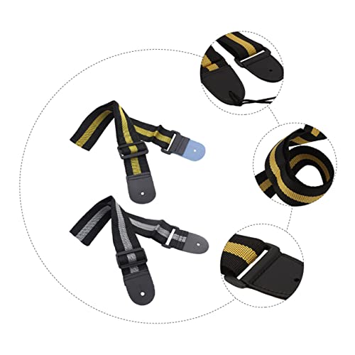 GOOHOCHY 2 Pièces Sangle De Guitare Longe Accessoires Guitares Basses Accessoires De Guitare Électrique Vintage Sangle De Guitare Bakélite Sangle De Guitare Basse Bandoulière Sangle - Les Beatles, Paul McCartney, John Lennon, RIngo Starr, George Harrison GOOHOCHY 2 Pièces Sangle De Guitare Longe Accessoires Guitares Basses Accessoires De Guitare Électrique Vintage Sangle De Guitare Bakélite Sangle De Guitare Basse Bandoulière Sangle – Image 4
