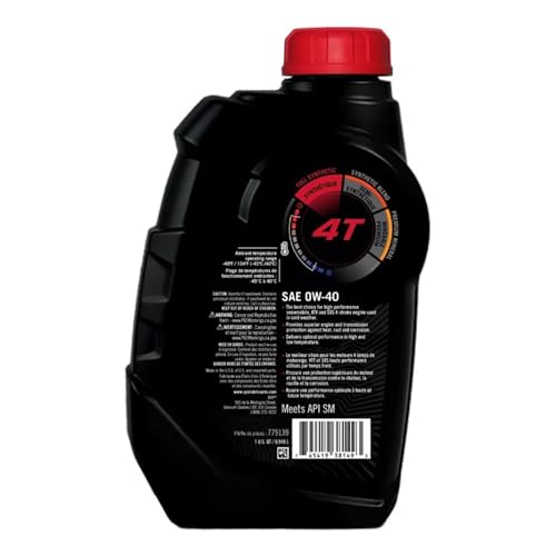 Aceite Sintético Mezcla 0W-40 Can-Am 1 Quart miniatura 2