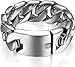 ROWIN&CO Jewelry Huge 32mm Mens Chunky Bracelet Heavy Sturdy 316L Stainless Steel Cuban Chain with Box Lock Clasp, 9.5 Inch/10.5 oz