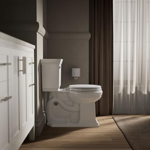 Abattant WC Kohler Stonewood blanc à la finition soignée et robuste