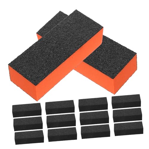HONMEET 20 Piezas Bloque Pulidor de Uñas de Esponja Caras Suave y Duradero para Manicura y Pedicura para Lijado y Pulido de Uñas Naturales y Acrílicas