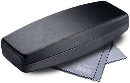 Grand étui à Lunettes En Cuir Vegan Avec Chiffon De Nettoyage En