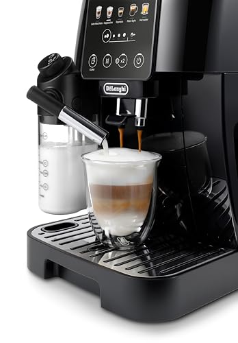 De'Longhi Magnifica Start ECAM220.91.B, Kaffeevollautomat mit LatteCrema-Milchsystem für Automatischen Cappuccino, 5-Direktwahl-Tasten, Soft-Touch-Bedienfeld, x2-Funktion, Schwarz – Bild 3