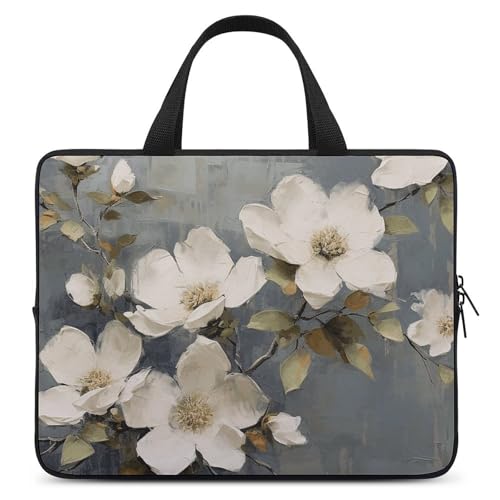 Bolsa de Hombro para Laptop 13 pulgadas Marrón Claro y Verde miniatura 1