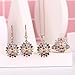 JIANGYUE Multi Color Zircon Stone Earrings Jewelry for Women Fashion Earrings Stud Earrings Anniversary