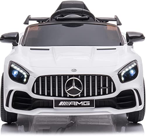 Little Brown box Kids 12V Licensed Mercedes Benz AMG Ride on Car,Driving Battery Operated Vehicle Toy W/ Parent Remote-Control,Music,Sounds& Lights - for Toddler,Baby,Children,3+ Years Old - White Little Brown box Kids 12V Licensed Mercedes Benz AMG Ride on Car,Driving Battery Operated Vehicle Toy W/ Parent Remote-Control,Music,Sounds& Lights - for Toddler,Baby,Children,3+ Years Old - White