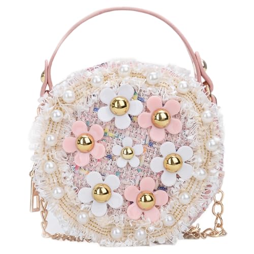 Bolso bandolera para niñas pequeñas tipo cartera de viaje mini en rosa