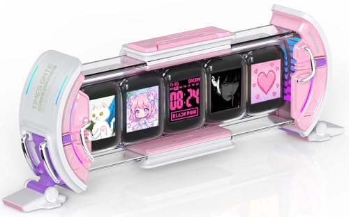 5画面置時計Divoom Times Gate RGBスクリーン ピンク Amazon.co.jp: Divoom Times Gate 5Wayデジクロック デジタル時計