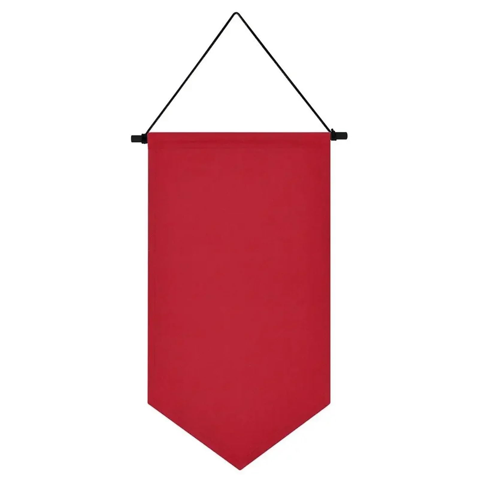 Pin Wall Display 6pcs Triangle Flag Wall Hanging Canvas Brooch Pin Display Multifunctional Badge Storage Pennant(Red)