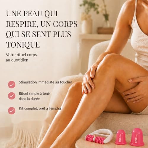 Stephanie Franck Beauty Kit Massage Anticellulite, Rose – vue 7