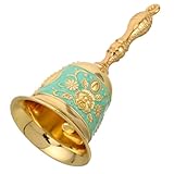 KESYOO レトロデザイン金属製ハンドベル 高齢者用クリアな音響 ベッドサイドやレストランの呼び鈴 教室や施設対応 耐久性とエレガントな