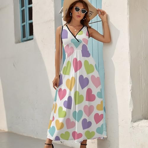 Robe maxi col V décontractée idéale pour vos journées de plage