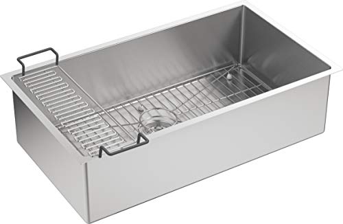 Kohler K-5285-Na Strive 32 X 18-1/4 X 9-5/16-Inch Under-Mount Single Bowl Kitchen Sink , Stainless Steel, 1-Pack #TOP5