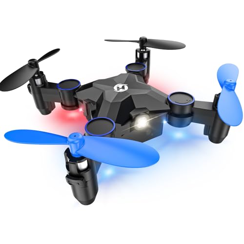 Holy Stone HS190 Foldable Mini Drone for Kids Beginners, RC Nano Quadcopter with Altitude Hold, 3D Flips, High Speeds Rotation, Headless Mode, Throw to Go, One Key Return, Great Gift Toys for Boys and Girls, Blue