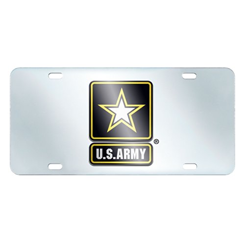 Plaque d'immatriculation militaire incrustée haut de gamme Fanmats