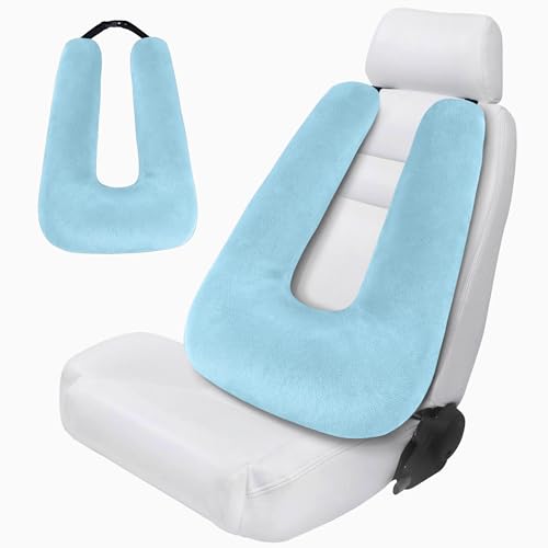 Image of Travel Pillow,Car Pillow for Kids on Road Trip,Neck Support,Blue
