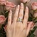 Women's Stackable Ring Set of 6 piece Gold Silver Ring, featuring cute and fashionable jewelry in gold and silver, small and simple design, perfect for women daily commuting, travel, and dating wear (8)