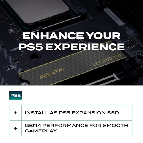 Image of ADATA 2TB Legend 860 PCIe Gen4 x4 M.2 2280 SSD Solid State Disk