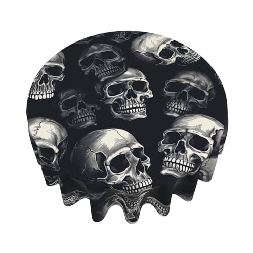 Nappe graffitis de crâne durable nappe décorative 60 pouces pour table restaurant - 4