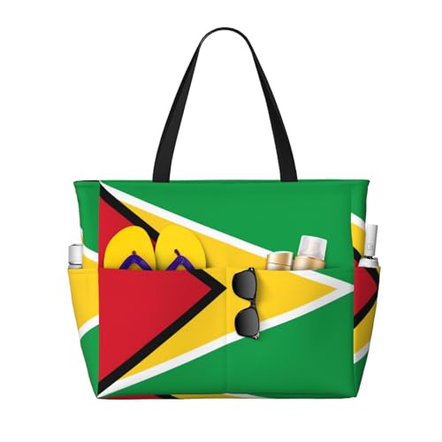 Maryland Flag Heart Women Large Beach Bag Travel Weekender Foldable Tote Bag for Pool Beach Vacation Gym