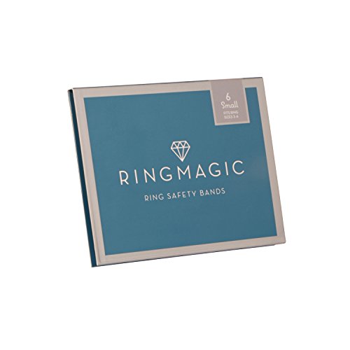 Ring Magic Ring Resizer, Ring Safety Bands, 6 Pack Small (for Ring Size 3-6)
