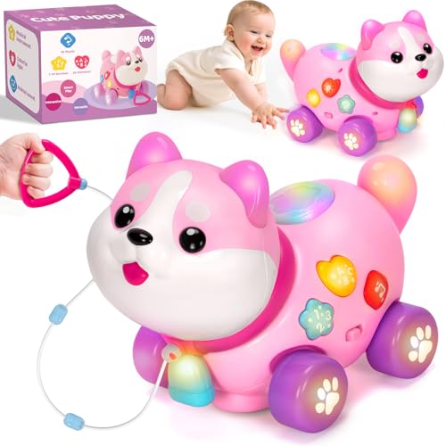 Image of Toys for 1 Year Old Girl Gifts, Baby Toys 6-12-18 Months, Bilingual Educational Learning Toddler Toys, Puppy with Music & Lights, 1st Christmas Birthday Gift for Boys Girls, First Present for Infant