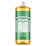 Dr Bronner's - Jabón líquido orgánico de almendras Castilla, 946 ml