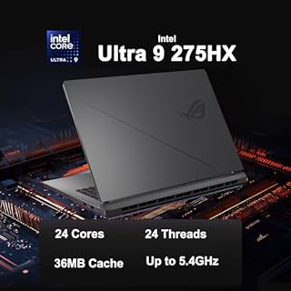 ASUS ROG Strix G18 G815 Gaming AI Laptop 18" 2560x1600 240Hz (100% DCI-P3) Intel 24-core Ultra 9 275HX 64GB RAM 1TB SSD GeForce RTX 5070 (Up to 798 AI Tops) RGB Backlit Win11Pro ICP Hub/