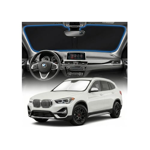 for BMW X1 E84 Sun Shade Windshield Cover - Custom Fit X1 E84 Accessories 2016-2024 2025 Sunshade Foldable UV Protection & Heat Shield Sun Visor Accessories