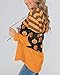Lylinan Womens Halloween Pumpkin Hoodies Long Sleeve Stripe Tunic Sweatshirt Pullover Blouse Top,L Orange