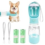 Trinkflasche Wasserflasche Hunde für Unterwegs -400ml mit 150g...
